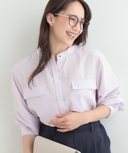 【洗濯後シワになりにくい/UV】フラップポケットシャツ