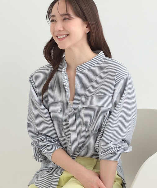 【洗濯後シワになりにくい/UV】フラップポケットシャツ