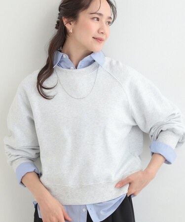 MIX調 シンプルラグランスウェット