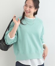 MIX調 シンプルラグランスウェット