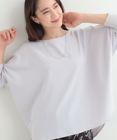 【着丈選べる/体型カバー/洗濯機可】さらさらとろん ドルマンブラウス