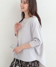 【着丈選べる/体型カバー】さらさらとろん ドルマンブラウス