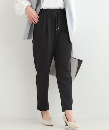 【SS-LL/洗濯後しわになりにくい】スマートに見えるイージーテーパードパンツ