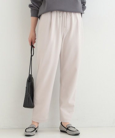 【SS-LL/洗濯後しわになりにくい】スマートに見えるイージーテーパードパンツ