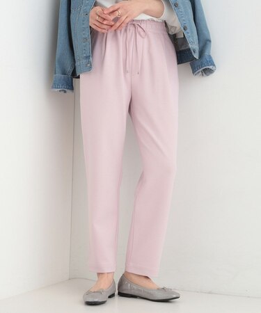 【SS-LL/洗濯後しわになりにくい】スマートに見えるイージーテーパードパンツ