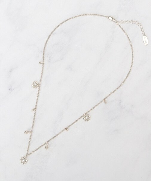 ミニデイジー飛ばしネックレス