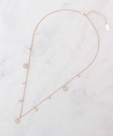 ミニデイジー飛ばしネックレス