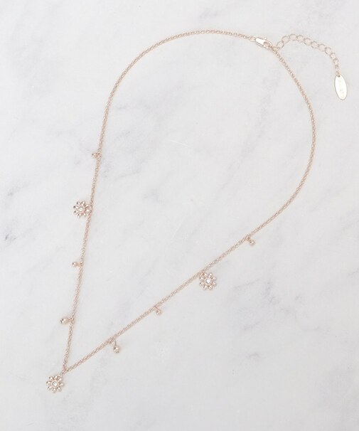 ミニデイジー飛ばしネックレス