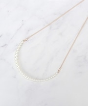 スライダーフェイクパールネックレス