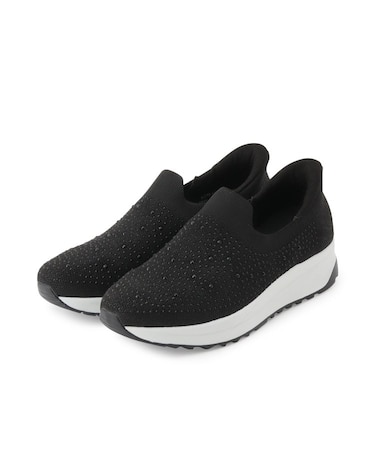 【シュッと履ける】キラキラニットスリッポン