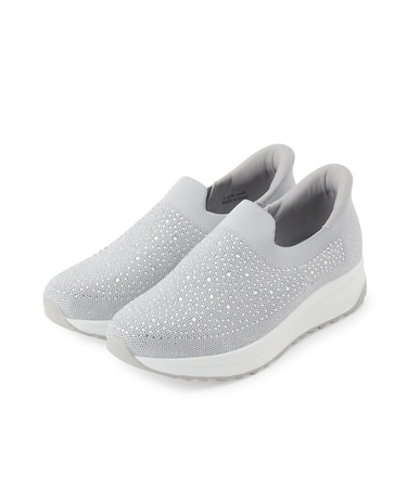 【シュッと履ける】キラキラニットスリッポン