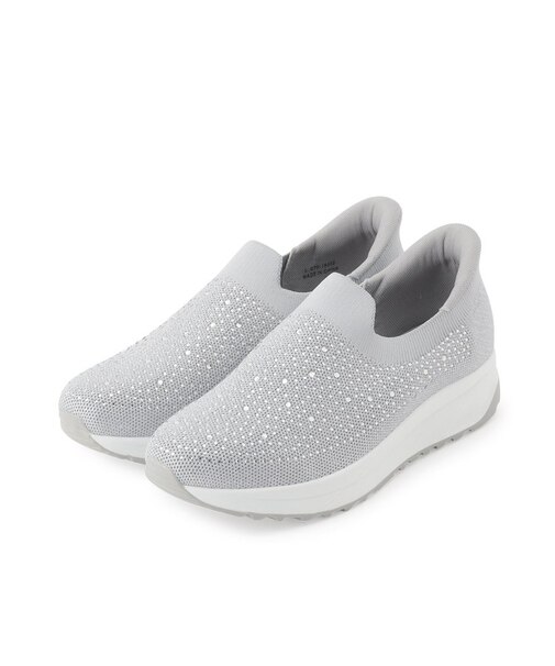 【シュッと履ける】キラキラニットスリッポン