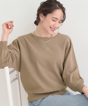 【洗える】軽やかでさらっとしたタッチ すっきり見えドルマンニット