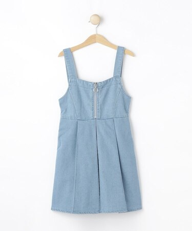 【100-150cm】デニムジップジャンスカ