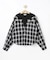 【130-150cm】チェックシャツドッキングトップス