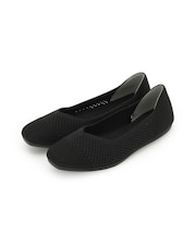 洗えてサラサラ透かし編みニットパンプス