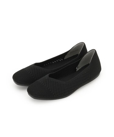 洗えてサラサラ透かし編みニットパンプス