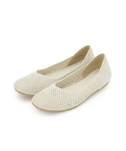 洗えてサラサラ透かし編みニットパンプス