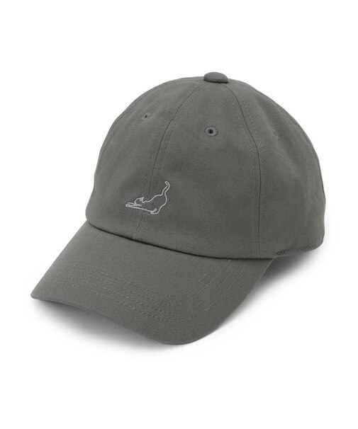 猫シルエット刺繍キャップ