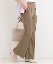 【洗濯機可】美脚見えが叶う のびのびストレッチフレアパンツ