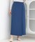 【洗濯機可/S-LL】腰まわりを自然にカバーする ラップ風ナロースカート