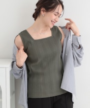 【前後2WAY/S-LL】毎日のお供に ランダムテレコタンクトップ