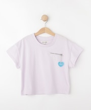 【130-150cm】チャーム付きTシャツ