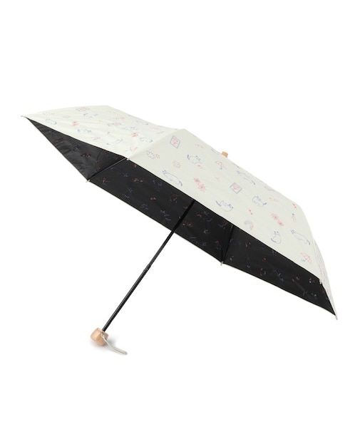 【晴雨兼用】ミニサニーキャット刺繍折りたたみ傘【because】