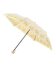 【晴雨兼用】ミモザ刺繍折りたたみ傘【because】