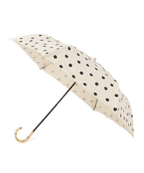 【晴雨兼用】ドット折りたたみ傘【because】