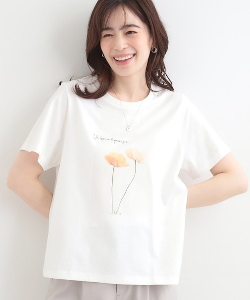 【S-LL/プチプラ/柄が選べる】上品プリントTシャツ
