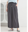 サテンワイドパンツ
