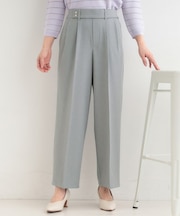 【着丈選べる/S-LL/洗濯機可】楽ちん×きれいみえ ストレッチワイドパンツ