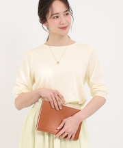 華やかレース5分袖ニット