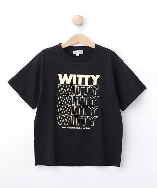 【100-150cm】プリントロゴTシャツ