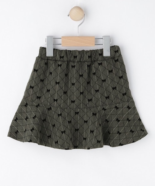 【100-140cm】フロッキーリボンスカート