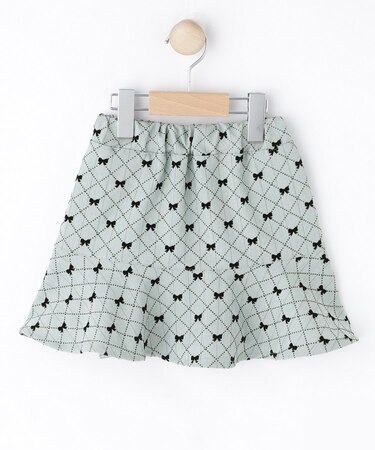 【100-140cm】フロッキーリボンスカート