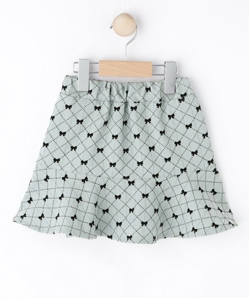 【100-140cm】フロッキーリボンスカート