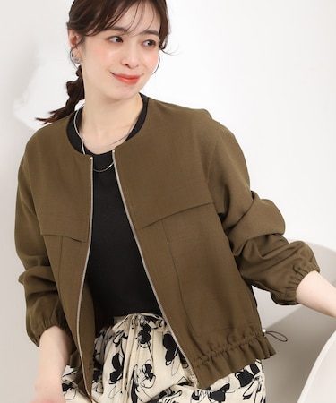 ドロストノーカラーブルゾン