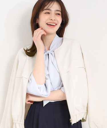 ドロストノーカラーブルゾン