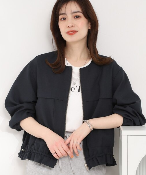 ドロストノーカラーブルゾン