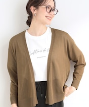 【ひんやり/洗濯機可/S-LL/選べる6色】サッと羽織るだけでこなれ見え マルチに使えるトッパーカーディガン