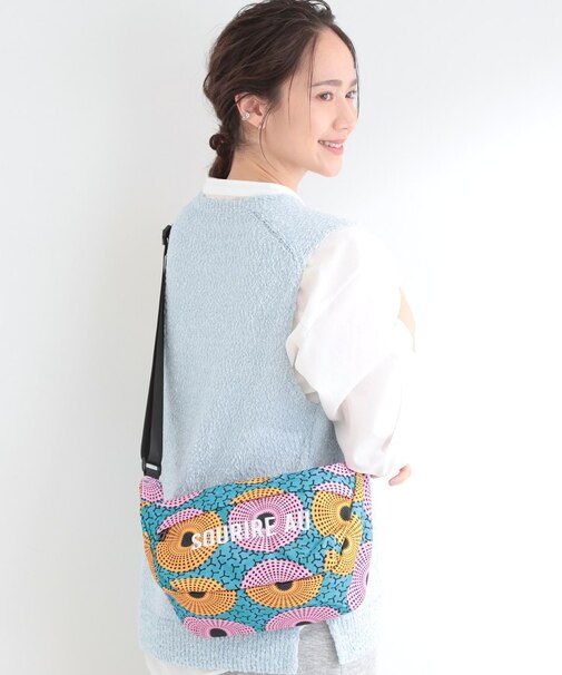 ラタプリントショルダーバッグ