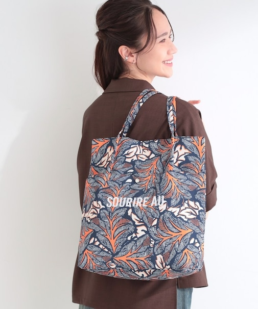 ラタプリントトートバッグ