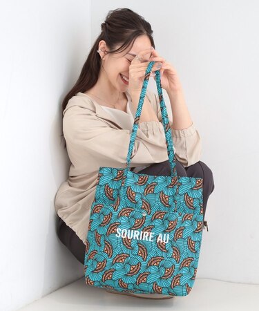 ラタプリントトートバッグ