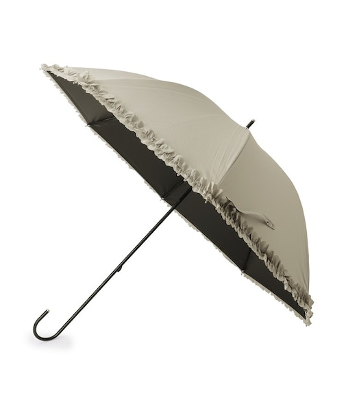 【晴雨兼用】ヒートカットフリル長傘【because】