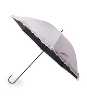 【晴雨兼用】ヒートカットフリル長傘【because】