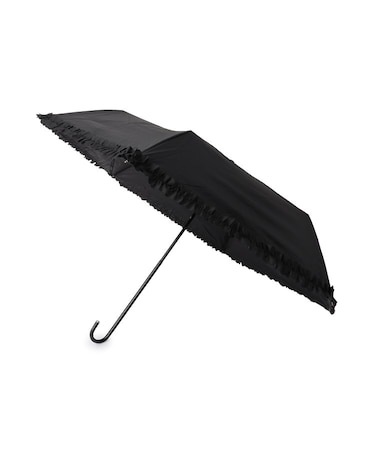 【晴雨兼用】ヒートカットフリル折りたたみ傘【because】