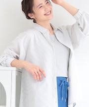 【ひんやり/UV/吸水速乾】ラッシュガード前あきシャツ