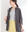 【洗濯後しわになりにくい/体型カバー】ポンチョ風ゆったりシャツ